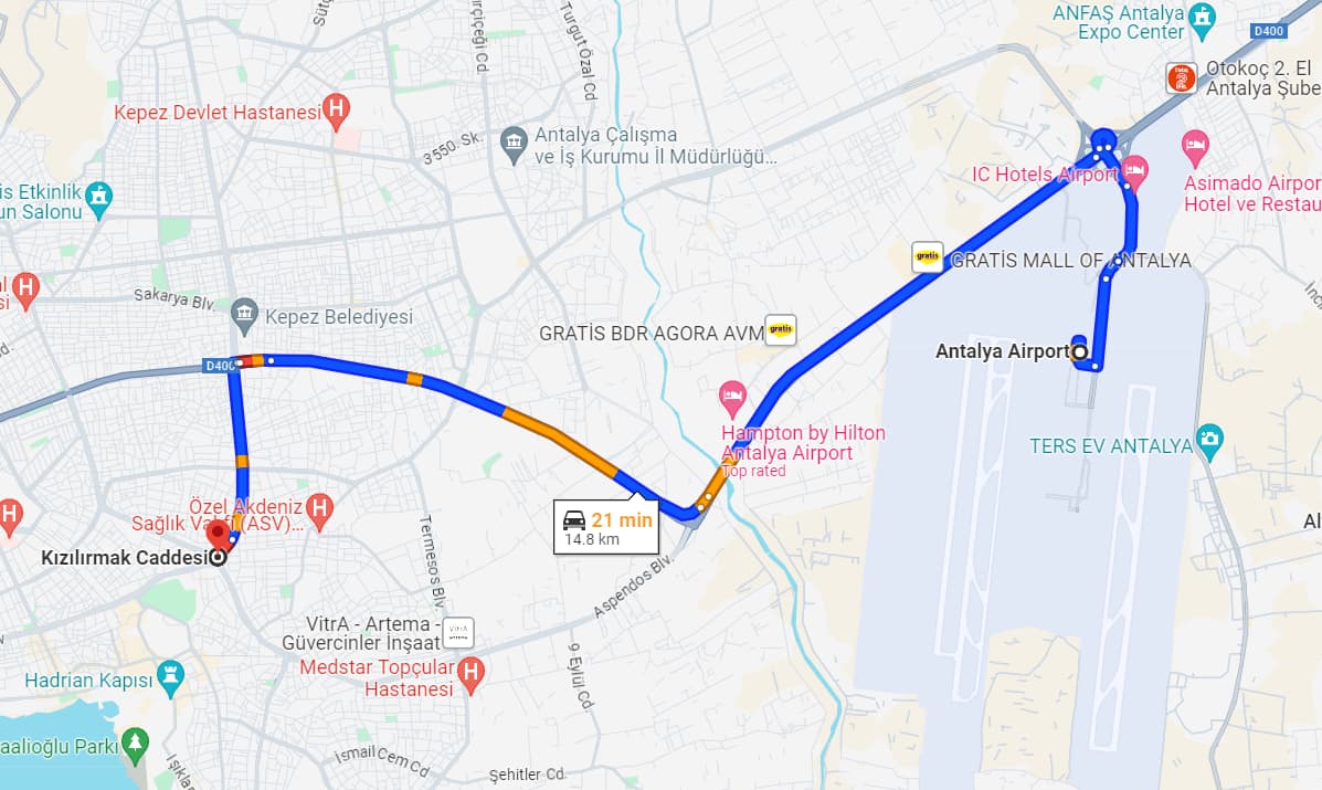 How Far Is Antalya From Airport How Far Is Antalya From Airport